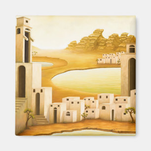 "The Place" - Nahost / Orient Wüstenmalerei Magnet