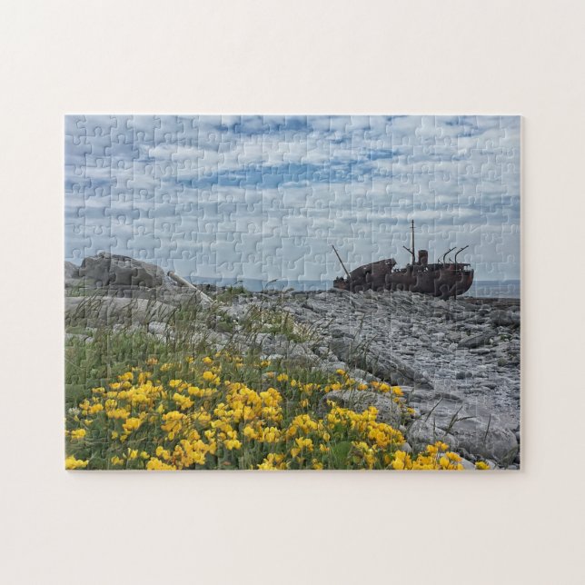 The Plassey Shipwreck on Inis Oirr, Ireland Puzzle (Horizontal)
