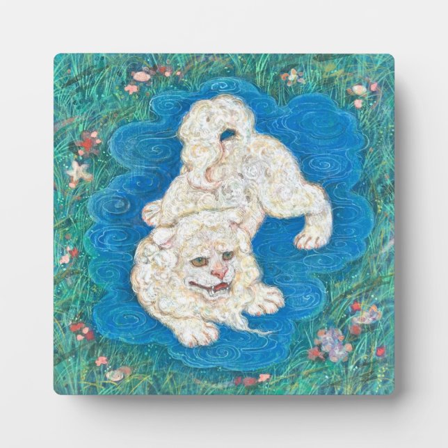 The Playful Shishi: Whimsical  Fotoplatte (Vorderseite)