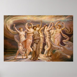 The Pleiades von Elihu Vedder, 1885 Poster