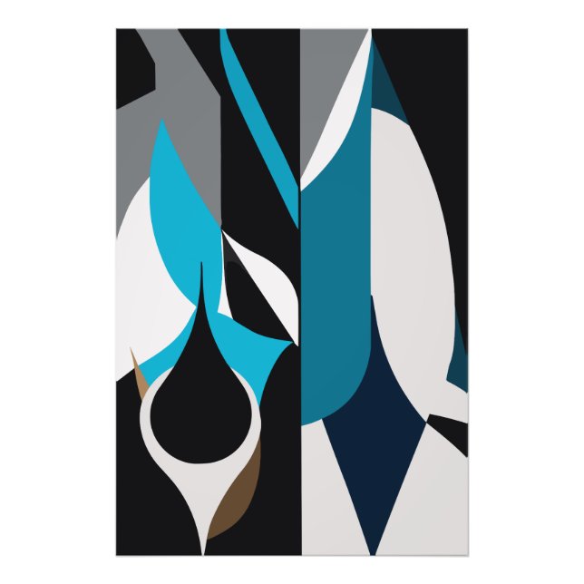 The Polygonal Abstract Fotodruck (Vorne)