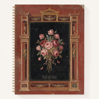 The Pompeian Rose: Ancient Roman Fresco Floral Notizbuch