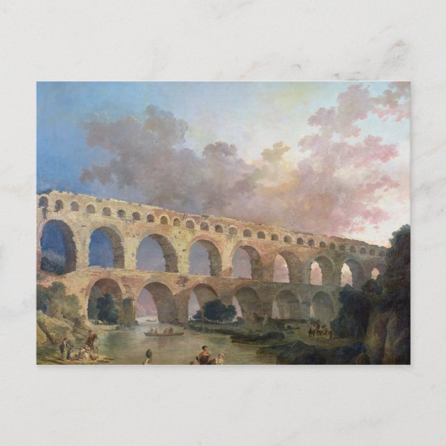 The Pont du Gard, Nimes, c.1786 Postkarte (Vorderseite)