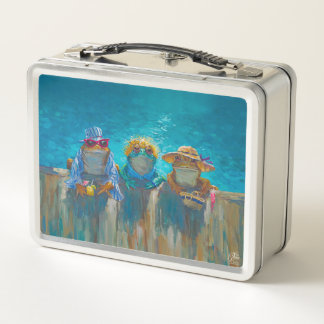 "The Pool Girls" Frösche Metall Brotdose