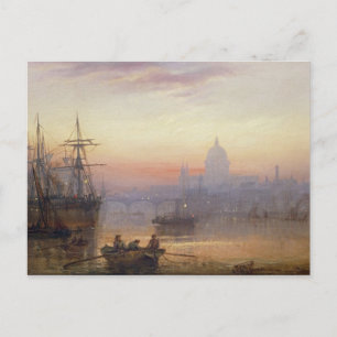 The Pool of London at Sundown, 1876 Postkarte