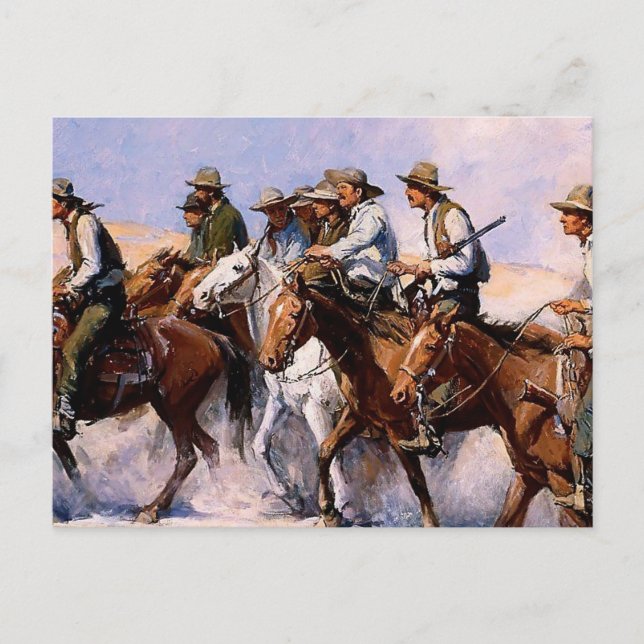 "The Posse" Western Art von WHD Koerner Postkarte (Vorderseite)