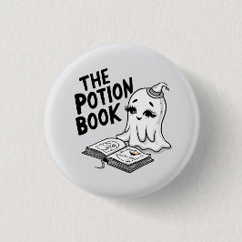 The Potion Book For Halloween Button