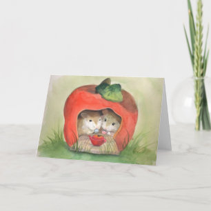 "Thé pour" carte de voeux deux