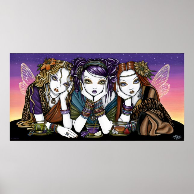 Thé Pour Trois Teaparty Urbain Poster KiKi Fairies (Devant)