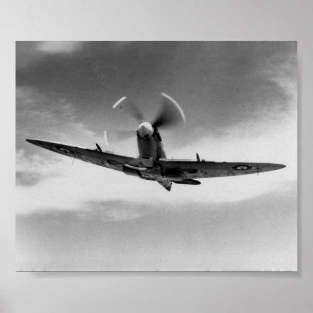 "The Power & The Glory" - Supermarine Spitfire WW2 Poster (Vorne)