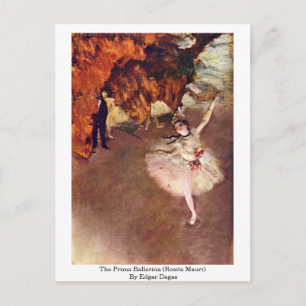 The Prima Ballerina (Rosita Mauri) von Edgar Degas Postkarte