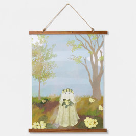 The Primrose Bride Wandteppich Mit Holzrahmen