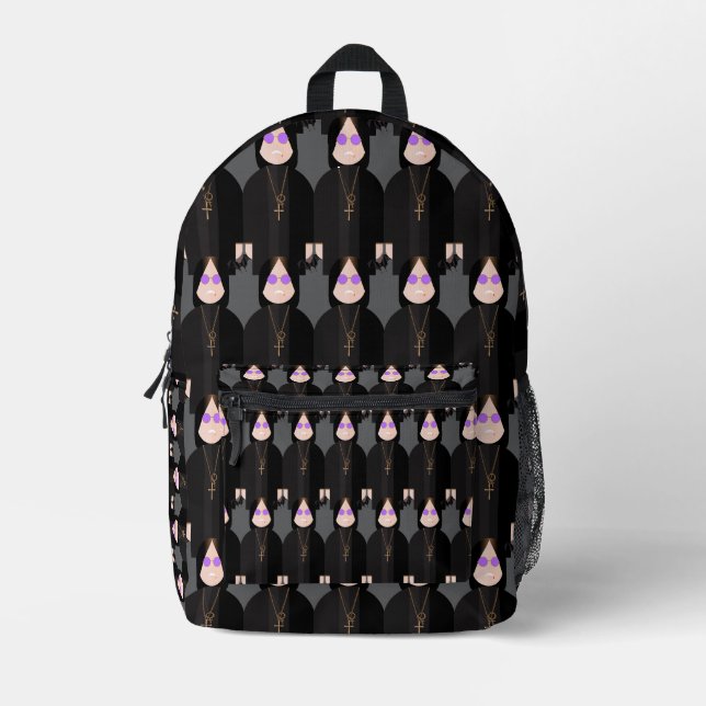 The Prince of Darkness – Psychedelic Pattern Backp Bedruckter Rucksack (Vorderseite)