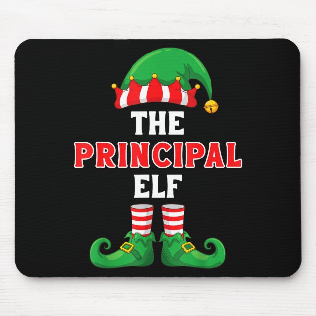 The Principal Elf Christmas For Principal School P Mousepad (Vorne)