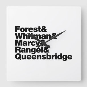 The Projects Quadratische Wanduhr