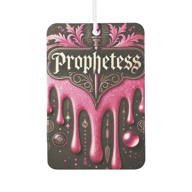 'The Prophetess' Car Air Freshener: Atmen Sie in P Autolufterfrischer (Vorderseite)