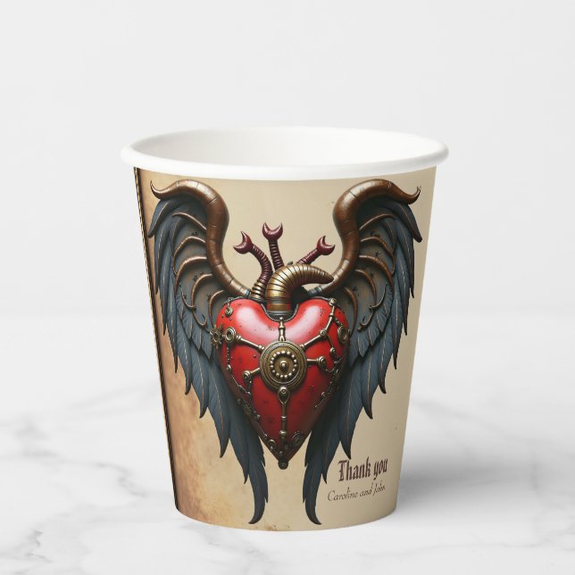 The pulsating heart of mechanics, pappbecher (Vorderseite)