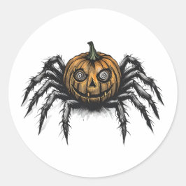 The Pumpkin-Headed Crawler Runder Aufkleber