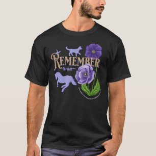 The Purple Poppy in Remembrance of the Animals Tha T-Shirt
