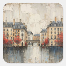 The Quarters Design 01  Quadratischer Aufkleber