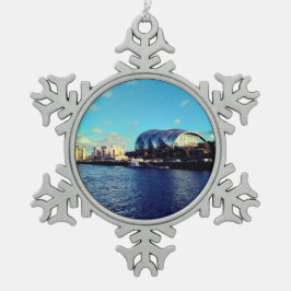 The Quayside Schneeflocken Zinn-Ornament