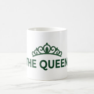 The Queen Coffee Mug - Emerald Green Tiara Crown M Verwandlungstasse