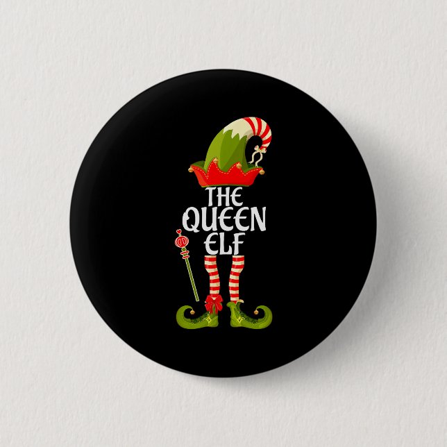 The Queen Elf Family Matching Christmas 2023  Button (Vorderseite)