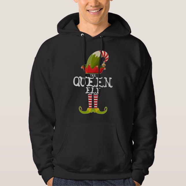 The Queen Elf Funny Weihnachtsgeschenke Matching F Hoodie (Vorderseite)