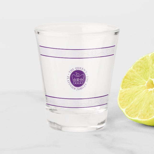 The Queen’s Platinum Jubilee 2022 Schnapsglas (Vorderseite)