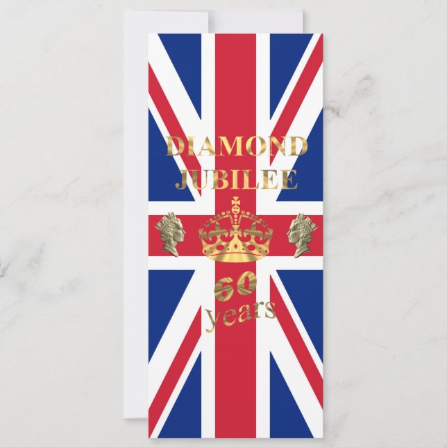 The Queens Diamond Jubilee Einladung (Vorderseite)