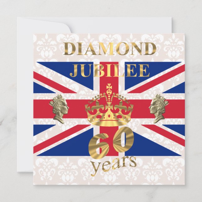 The Queens Diamond Jubilee Einladung (Vorderseite)