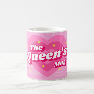 The Queen's Mug Pink Classic is not translated, as Kaffeetasse