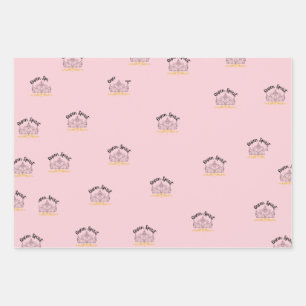 The Queen's Wrapping Paper - Flachblatt Set von 3 Geschenkpapier Set