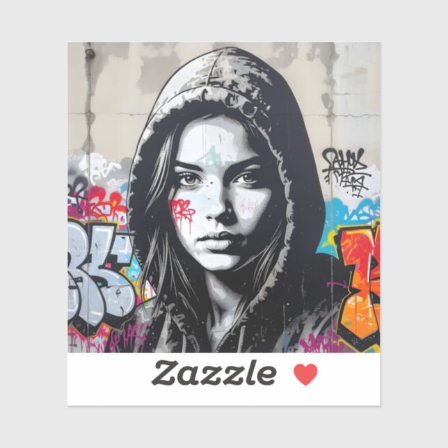 The Quiet Observer - Square Vinyl Aufkleber (Blatt)