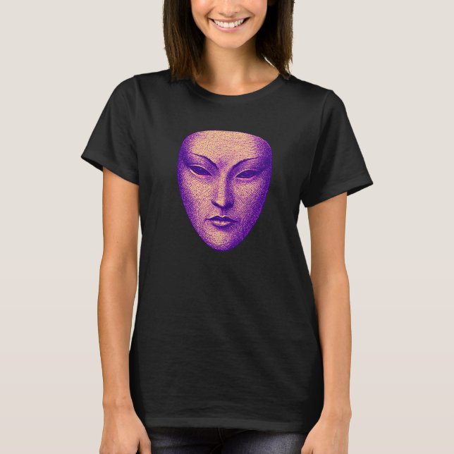 The Quiet Self Abstract Human Mask | Identity T-Shirt (Vorderseite)