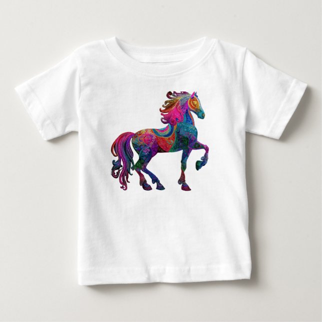 The Quilted Horse Baby T-shirt (Vorderseite)