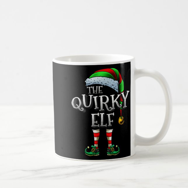 The Quirky Elf Shirt Matching Family Quirky Christ Kaffeetasse (Rechts)