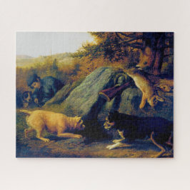 The Rabbit Hunters Thomas Hewes Hinckley 1850