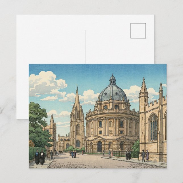 The Radcliffe Camera in Oxford University Postkarte (Vorne/Hinten)