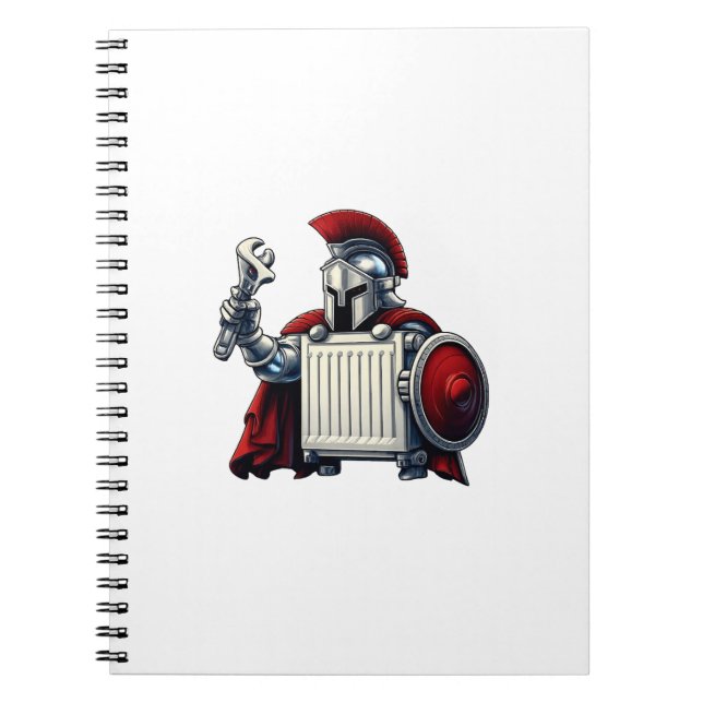 The Radiator – Funny Plumber’s Notebook Notizblock (Vorderseite)