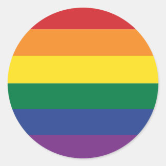 The Rainbow Flag Runder Aufkleber