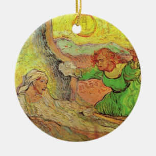 The Raising of Lazarus by Vincent van Gogh Keramik Ornament