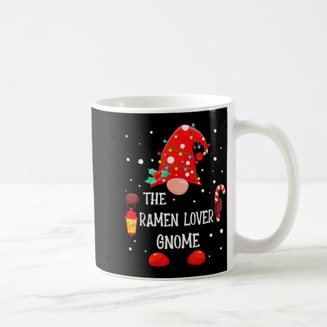 The Ramen Lover Gnome Matching Family Christmas Gn Kaffeetasse (Rechts)