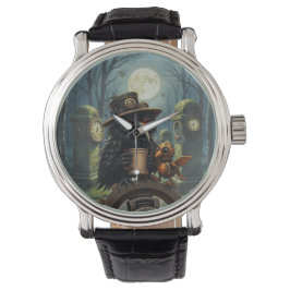 The raven powered by Coffee Armbanduhr