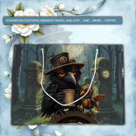 The raven powered by Coffee Große Geschenktüte