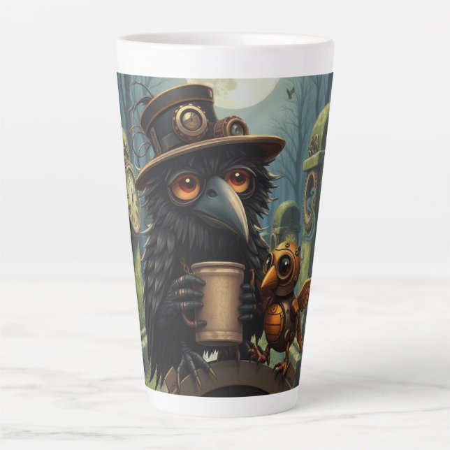 The raven powered by Coffee Milchtasse (Vorderseite)