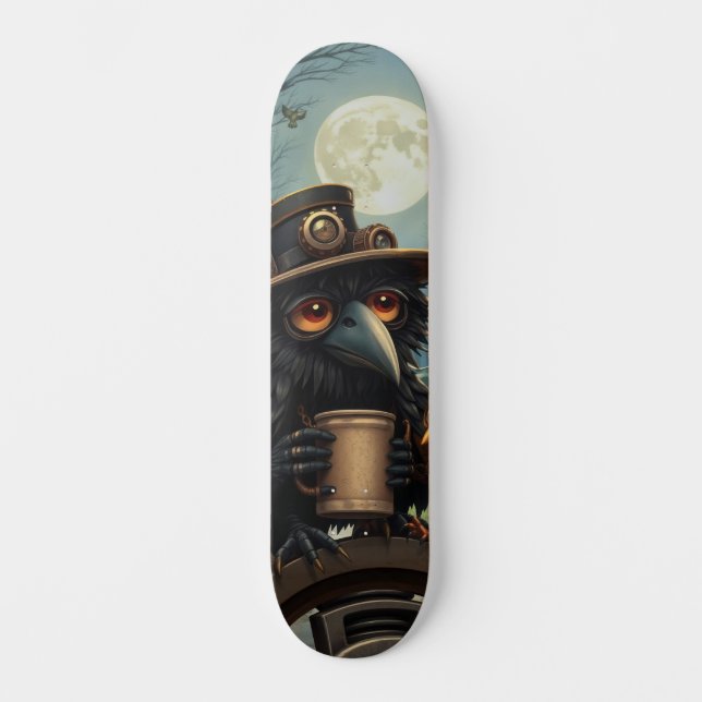 The raven powered by Coffee Skateboard (Vorderseite)