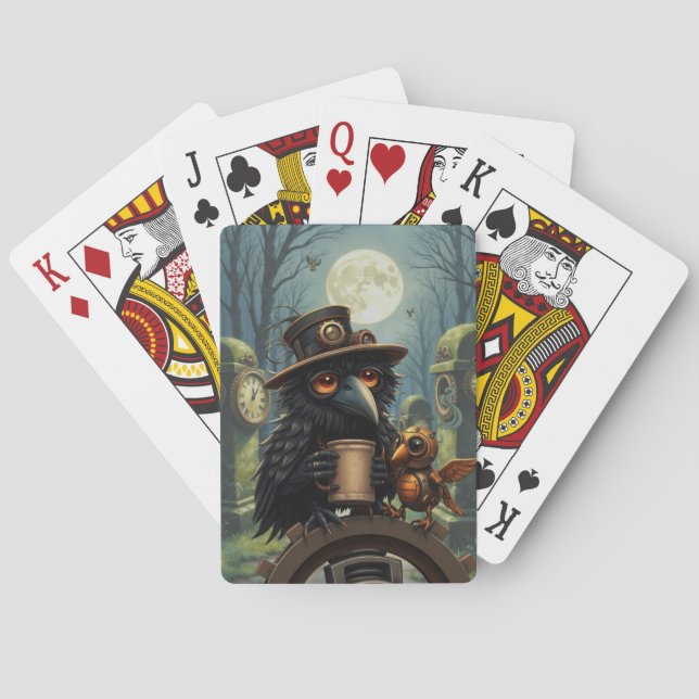 The raven powered by Coffee Spielkarten (Rückseite)