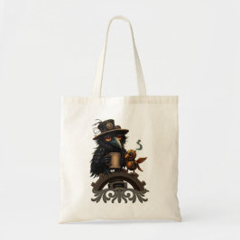 The raven powered by Coffee Tragetasche