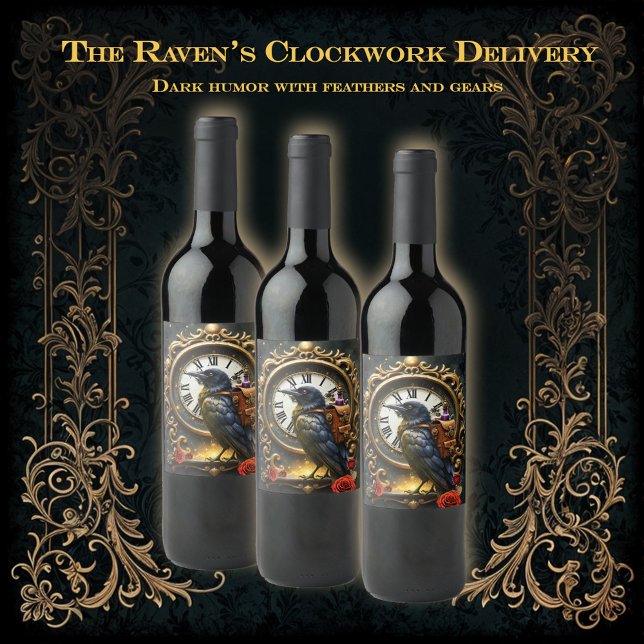 The Raven’s Clockwork Delivery  Weinetikett (Von Creator hochgeladen)